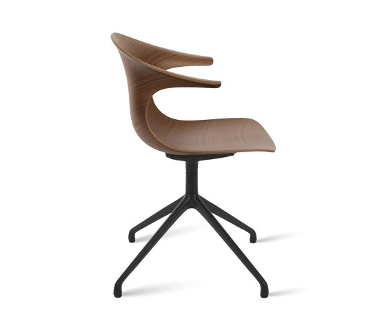 Loop 3D Wood 4-star Aluminium Base | Chairs | Infiniti