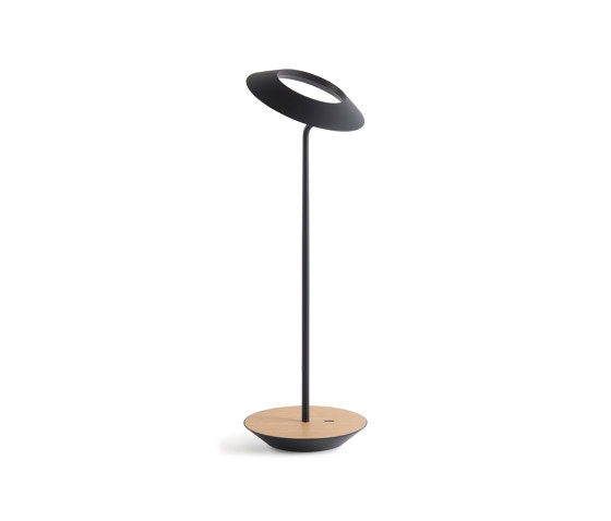 Royyo Desk Lamp, Matte Black body, White Oak base plate | Table lights | Koncept