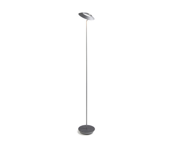 Royyo Floor Lamp, Silver Body, Oxford Felt base plate | Free-standing lights | Koncept