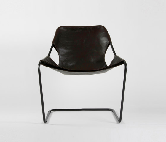 Paulistano Leather - Black/Macassar | Armchairs | Objekto