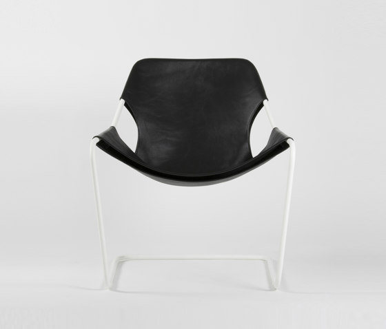 Paulistano Leather - White/Black | Armchairs | Objekto