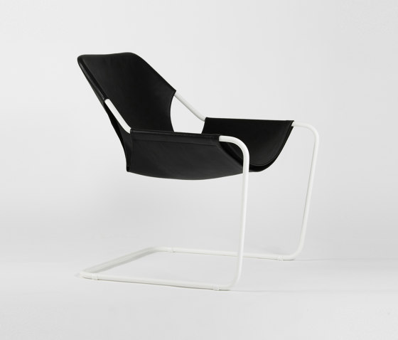 Paulistano Leather - White/BlackMatt | Armchairs | Objekto