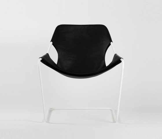 Paulistano Leather - White/BlackMatt | Armchairs | Objekto