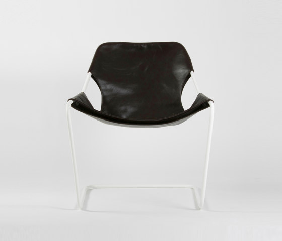 Paulistano Leather - White/Macassar | Armchairs | Objekto
