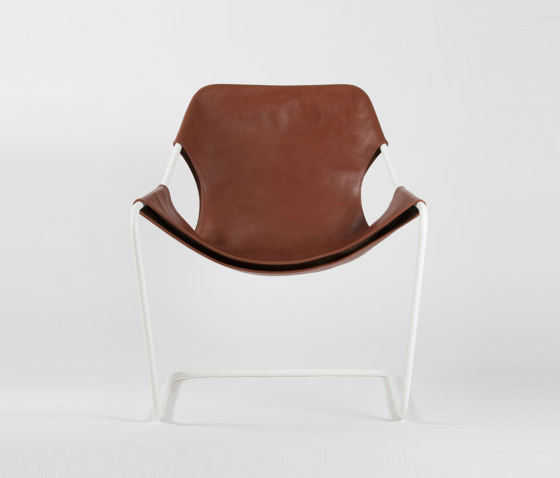 Paulistano Leather - White/Terracotta | Sillones | Objekto