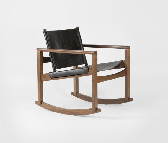 PegLev Rocking Chair - Walnut/Macassar | Sillones | Objekto