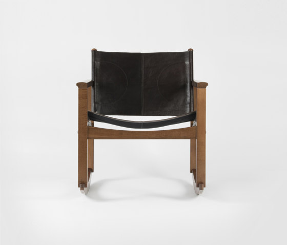 PegLev Rocking Chair - Walnut/Macassar | Sessel | Objekto