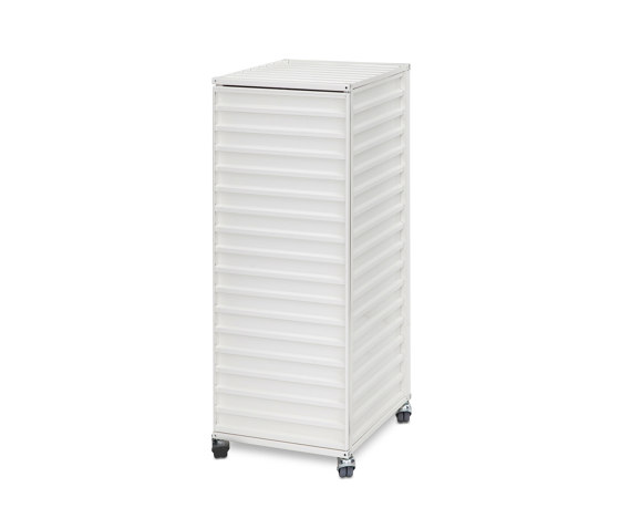 DS | Container Plus - pearl white RAL 1013 | Carritos auxiliares | Magazin®