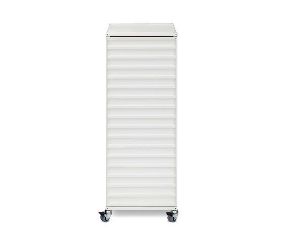 DS | Container Plus - pearl white RAL 1013 | Carritos auxiliares | Magazin®