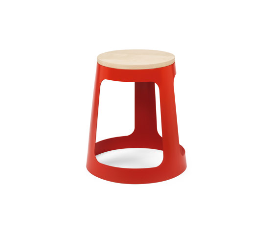Gueststool | Stool, vermilion RAL 2002 | Tabourets | Magazin®