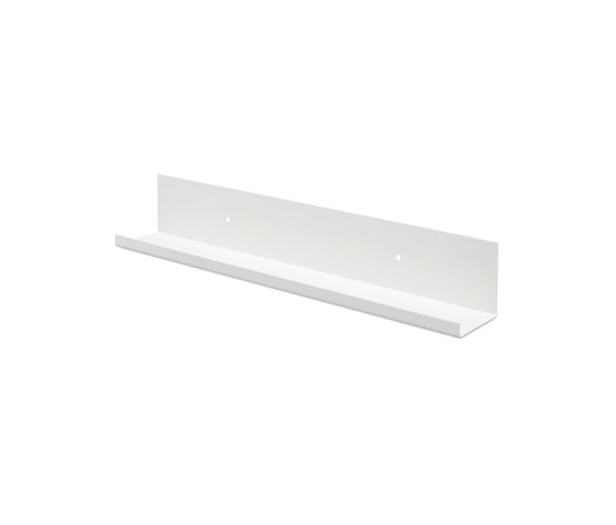 Tragleiste | Shelf, small, pure white RAL 9010 | Étagères | Magazin®