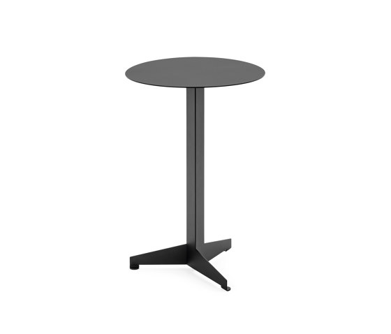 Construct | Bistro Table, small jet black RAL 9005 | Mesas auxiliares | Magazin®