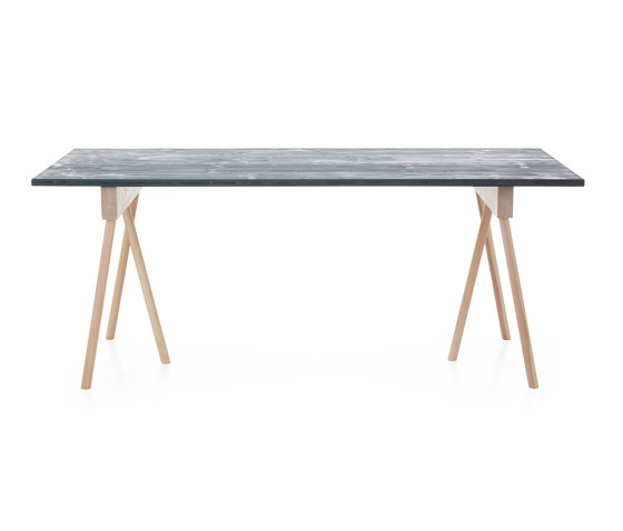 Uni | Tabletop, granite grey RAL 7026 | Dining tables | Magazin®