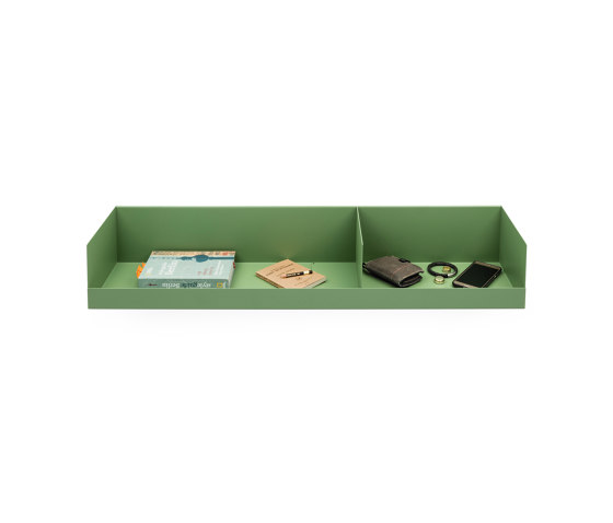 Boks | Wall Shelf, reseda green RAL 6011 | Scaffali | Magazin®