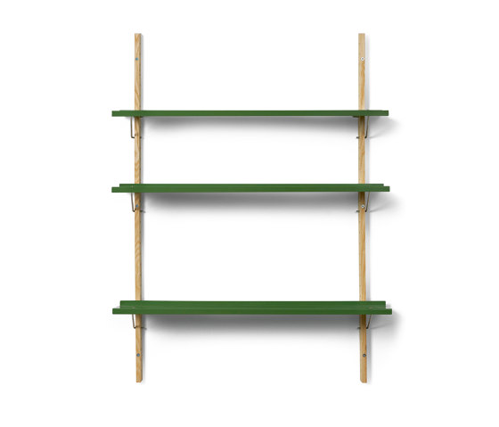 RM3 | Shelf, reseda green RAL 6011 | Scaffali | Magazin®