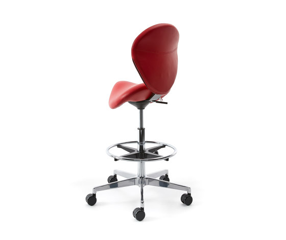 sella | Saddle chair with backrest and footring | Tabourets de bureau | lento