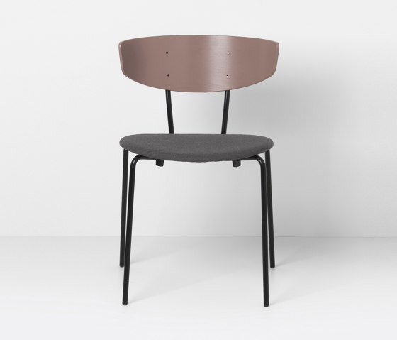 Herman Chair Upholstered - Dark Rose/Warm Grey - Fiord 371 | Chairs | ferm LIVING