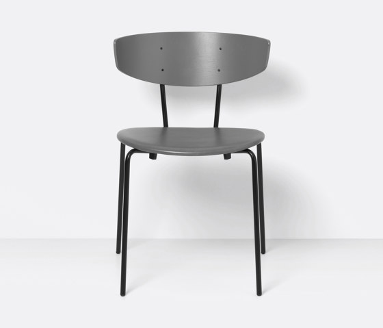 Herman Chair - Leather - Warm Grey/Grey | Sillas | ferm LIVING