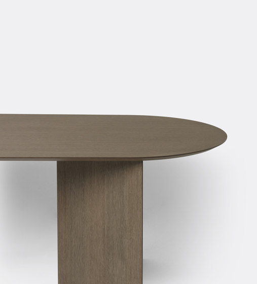 Mingle Table Top Oval 220 cm - Dark Stained Oak | Dining tables | ferm LIVING