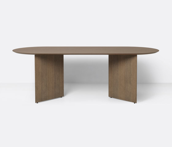 Mingle Table Top Oval 220 cm - Dark Stained Oak | Dining tables | ferm LIVING