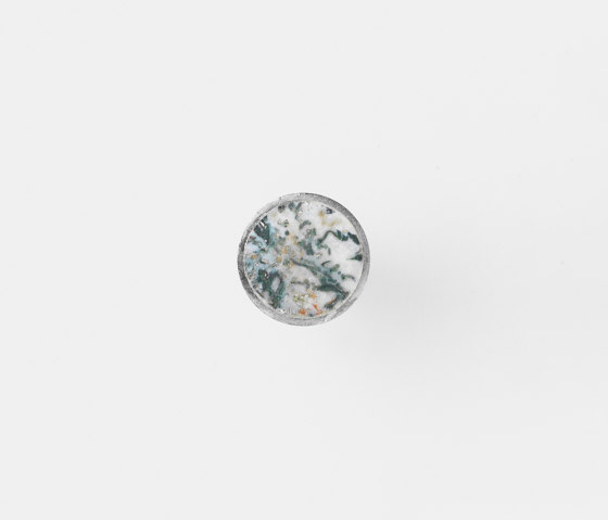 Hook - Steel - Stone - Small - Agate moss | Ganchos simples | ferm LIVING