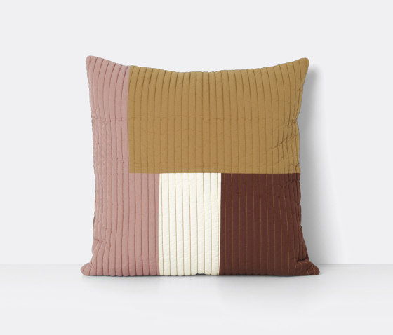 Shay Quilt Cushion - Mustard | Cushions | ferm LIVING