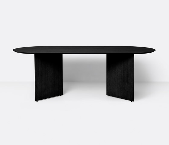 Mingle Table Legs W68 - Black Oak | Tischgestelle | ferm LIVING