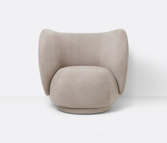 Rico Lounge Chair - Brushed - Sand | Poltrone | ferm LIVING