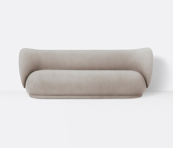 Rico 3-Seater Sofa - Brushed - Sand | Canapés | ferm LIVING