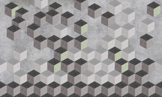 Fallin’ cubes | Wall coverings / wallpapers | WallPepper/ Group