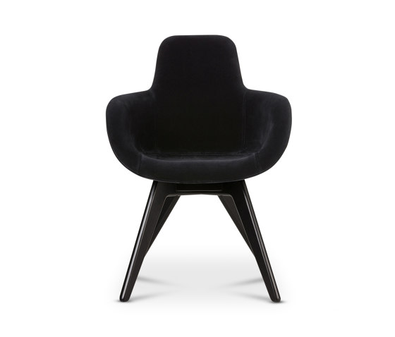 Scoop Chair High Back Black Leg Cassia 09 | Stühle | Tom Dixon