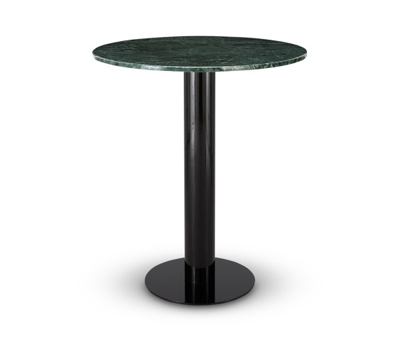 Tube High Table Green Marble Top 900mm | Standing tables | Tom Dixon