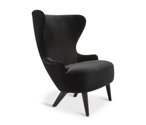 Micro Wingback Chair Black Leg Cassia 09 | Sillones | Tom Dixon