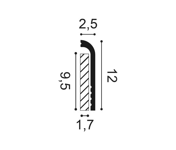 Skirting - SX185 CASCADE | Plinthes | Orac Decor®