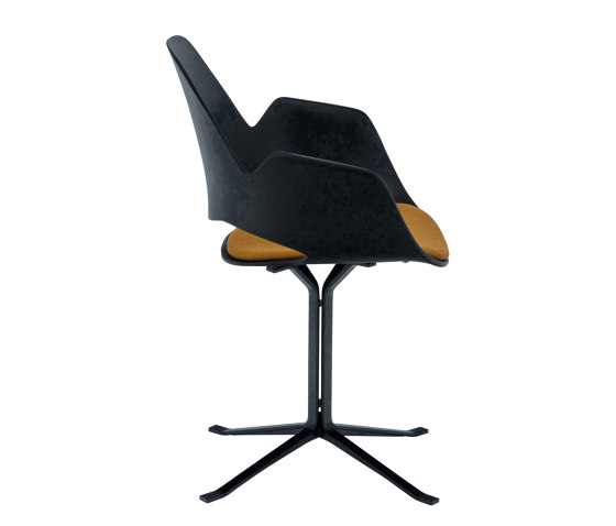 FALK | Dining armchair - Black Column Leg, Amber seat | Chairs | HOUE