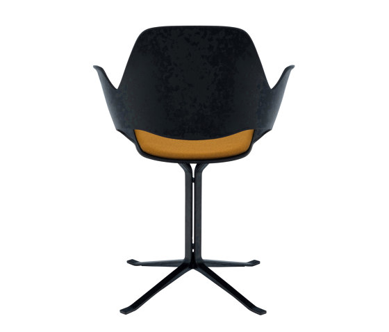 FALK | Dining armchair - Black Column Leg, Amber seat | Chairs | HOUE