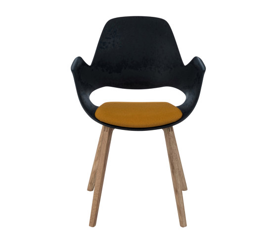 FALK | Dining armchair - Oiled oak legs, Amber seat | Chaises | HOUE