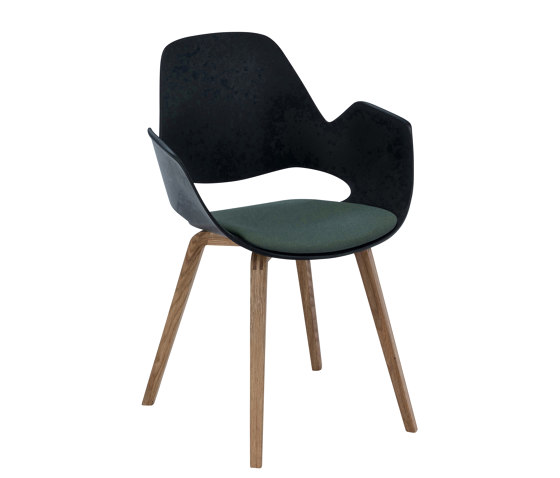 FALK | Dining armchair - Oiled oak legs, Dark Olive Seat | Stühle | HOUE