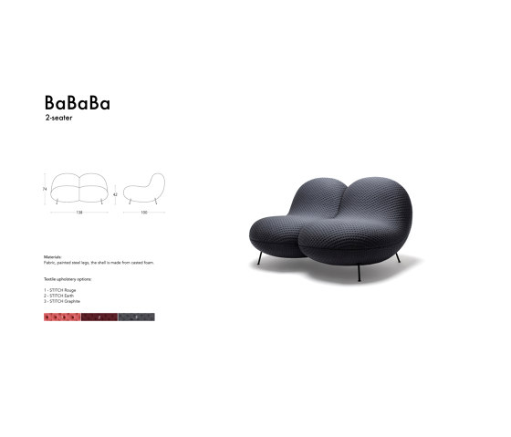 BaBaBa 2-seater sofa | Sofas | jotjot