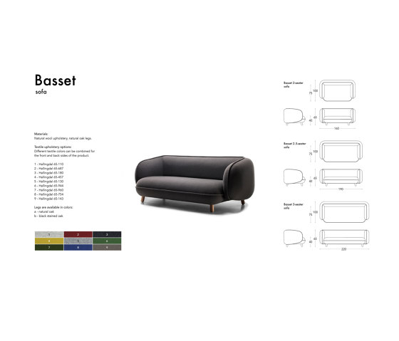 Basset 2.5-seater sofa | Canapés | jotjot