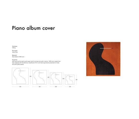 Piano album cover | Tapis / Tapis de designers | jotjot