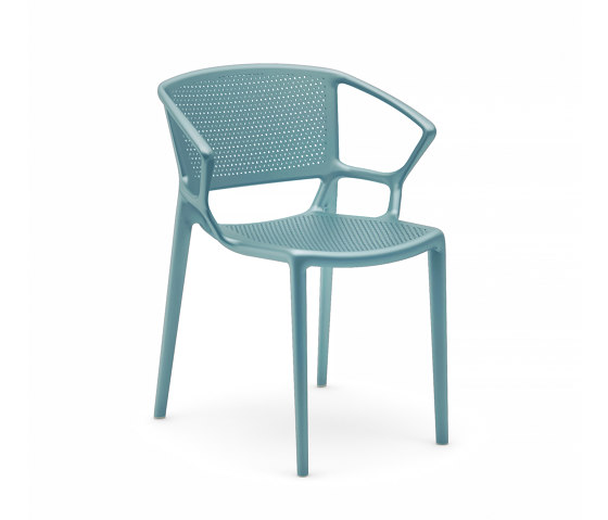 Fiorellina perforated seat and back with arms | Sedie | Infiniti
