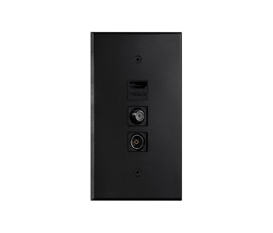 Cullinan - Black - USB + Panel for TV connectors | USB power sockets | Atelier Luxus