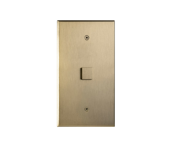 Cullinan - Laiton brossé - Bouton poussoir carré - 30 | Interrupteurs à bouton poussoir | Atelier Luxus