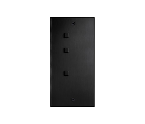 Cullinan - Bronze mat - Bouton carré 2+1 - 14 | Interrupteurs à bouton poussoir | Atelier Luxus