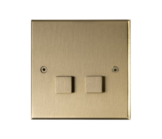 Hope - Brushed brass - Large square button | Interruptores pulsadores | Atelier Luxus
