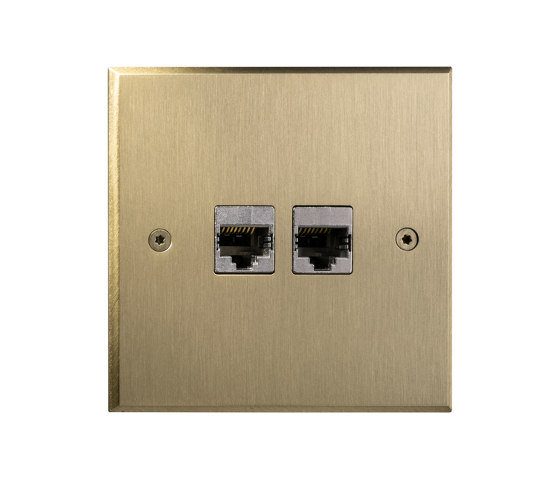 Hope - Brushed brass - 2 RJ | Prese ethernet | Atelier Luxus