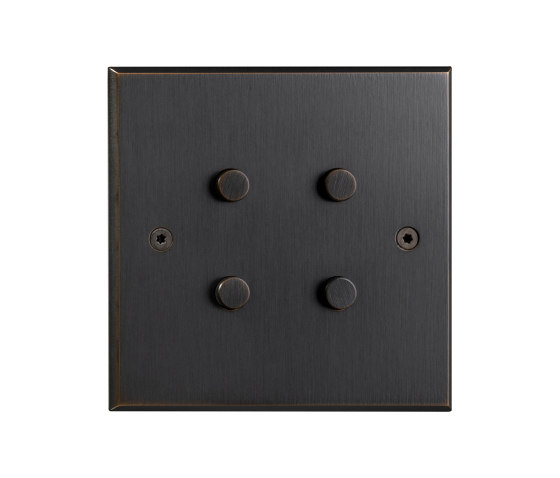 Hope - Bronze moyen - Bouton poussoir rond - 67 | Interrupteurs à bouton poussoir | Atelier Luxus