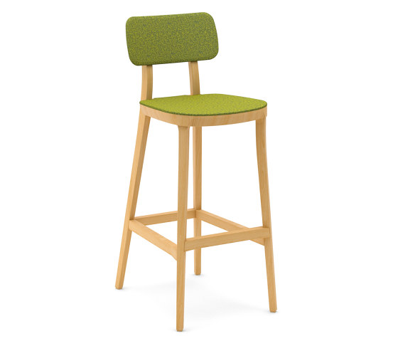 Porta Venezia bar stool upholstered seat and back | Tabourets de bar | Infiniti