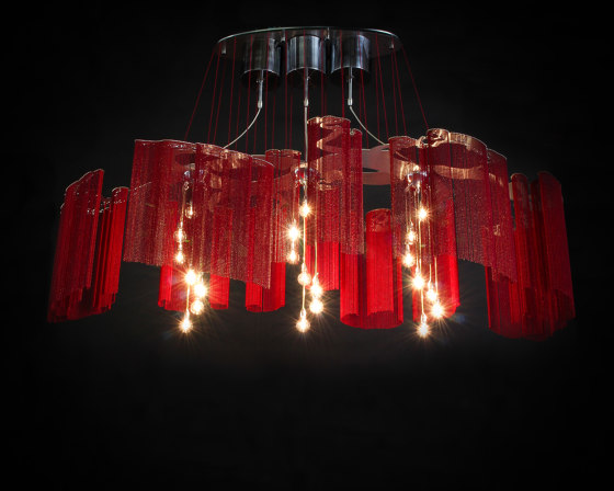 Elongated Faraway Tree - 1600 RED | Suspensions | Willowlamp